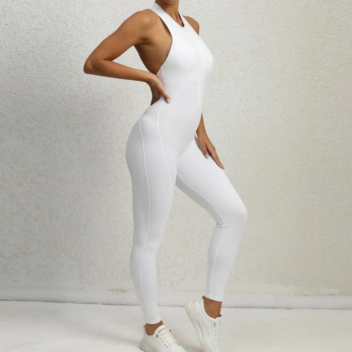 Nova Sculpt Backless Fitness Jumpsuit - Saint Parsons