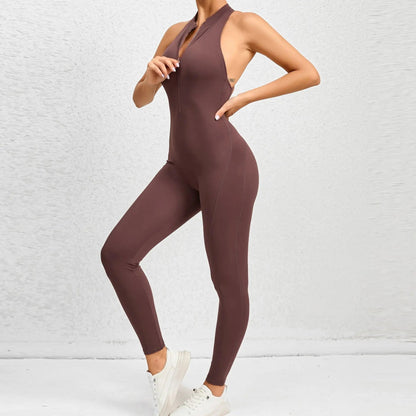 Nova Sculpt Backless Fitness Jumpsuit - Saint Parsons