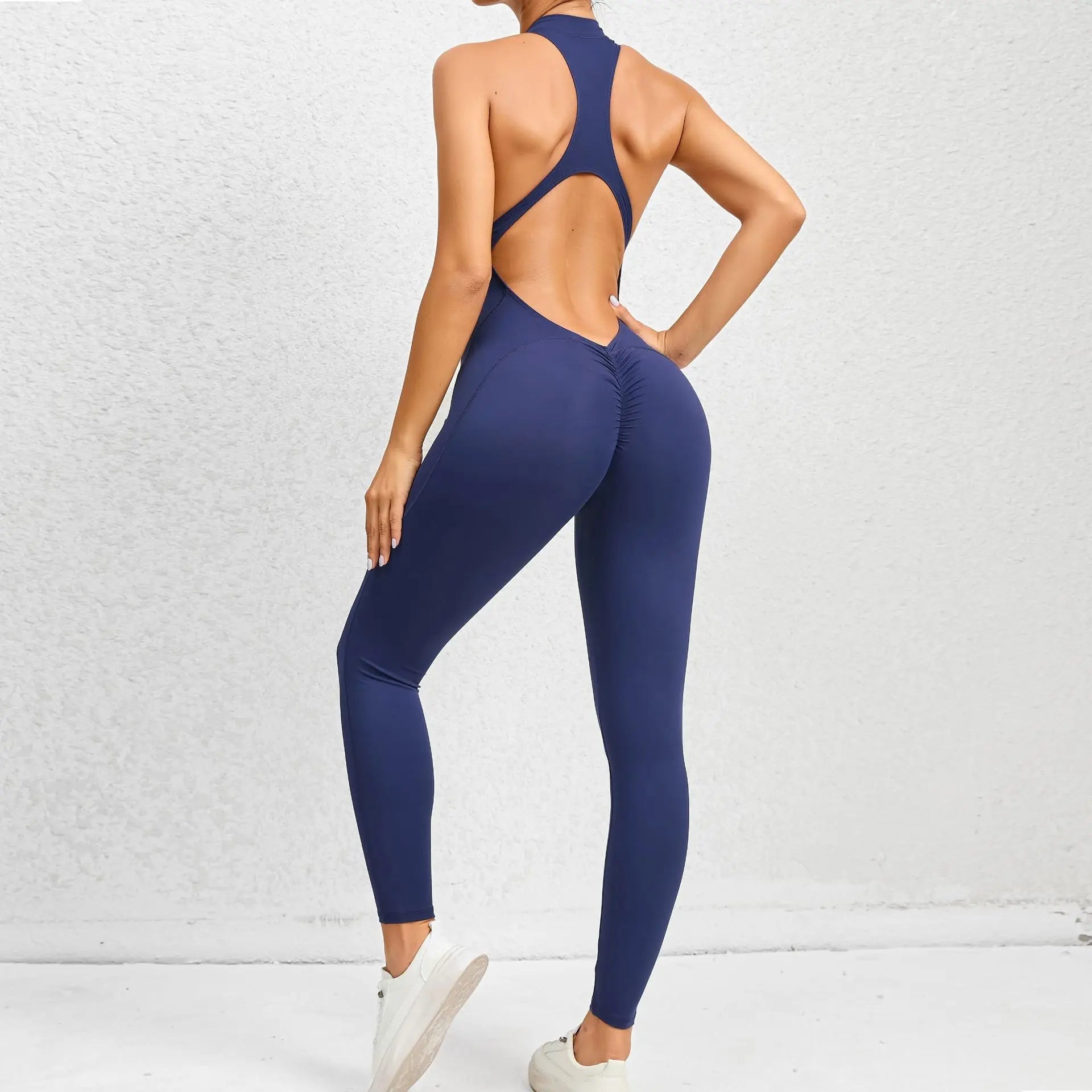 Nova Sculpt Backless Fitness Jumpsuit - Saint Parsons