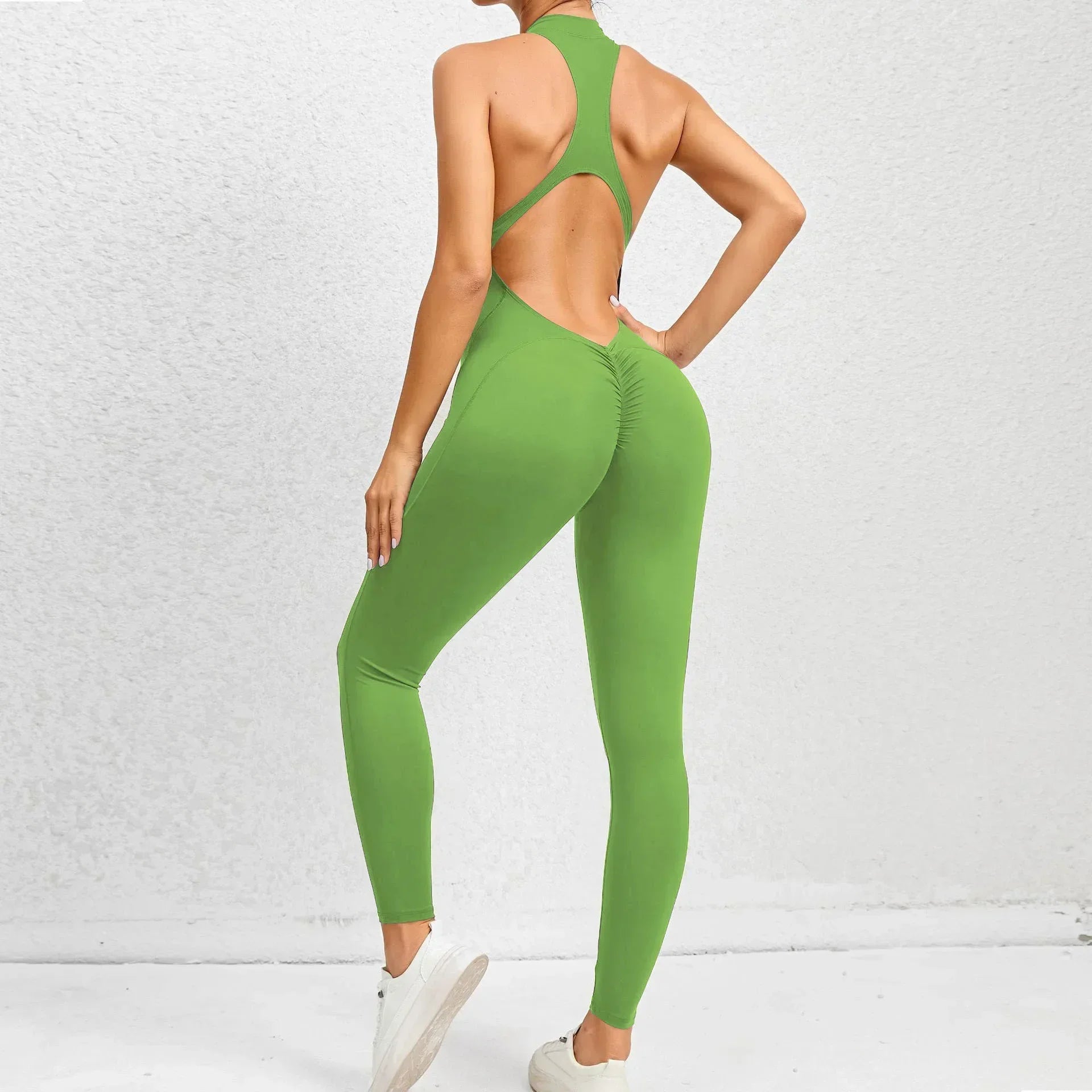Nova Sculpt Backless Fitness Jumpsuit - Saint Parsons