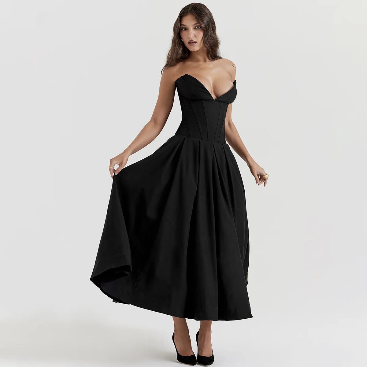 Scarlett Strapless Fit & Flare Dress - Saint Parsons