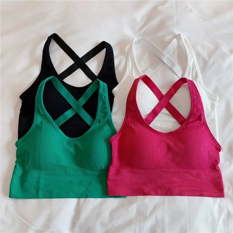 Sexy Women Vest Crop Top Sleeveless Vests Beach Women Sports Vest Tops Camisole Party Backless Suspenders Straps Underdress - Saint Parsons