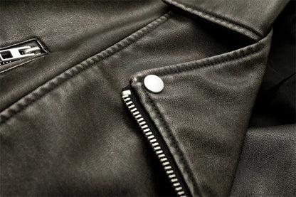 Sienna Vintage Leather Belted Jacket - Saint Parsons