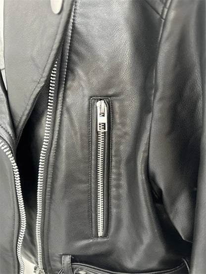 Sienna Vintage Leather Belted Jacket - Saint Parsons