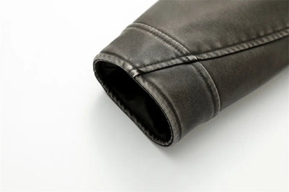 Sienna Vintage Leather Belted Jacket - Saint Parsons